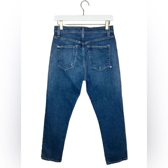 Alice & Olivia Floral Embroidered Jeans High Rise Girlfriend Slim 28 - Picture 12 of 13